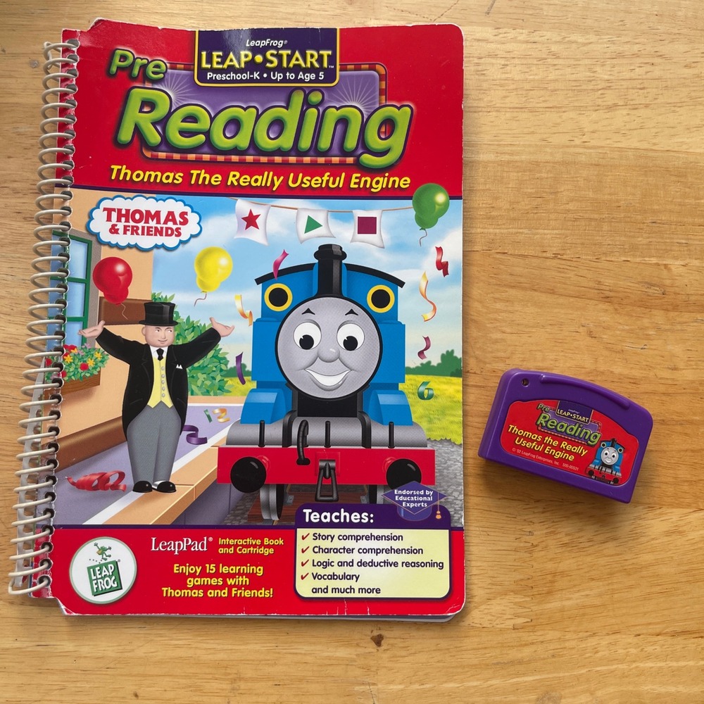 LeapFrog LeapPad Thomas & Friends Pre-Reading Book and Cartridge Set Age 5